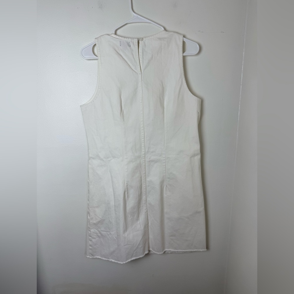 J Crew Denim shift dress in white wash AO049 6 - Picture 4 of 8